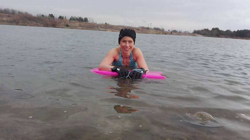 A ešte jedna zo zimného kúpania