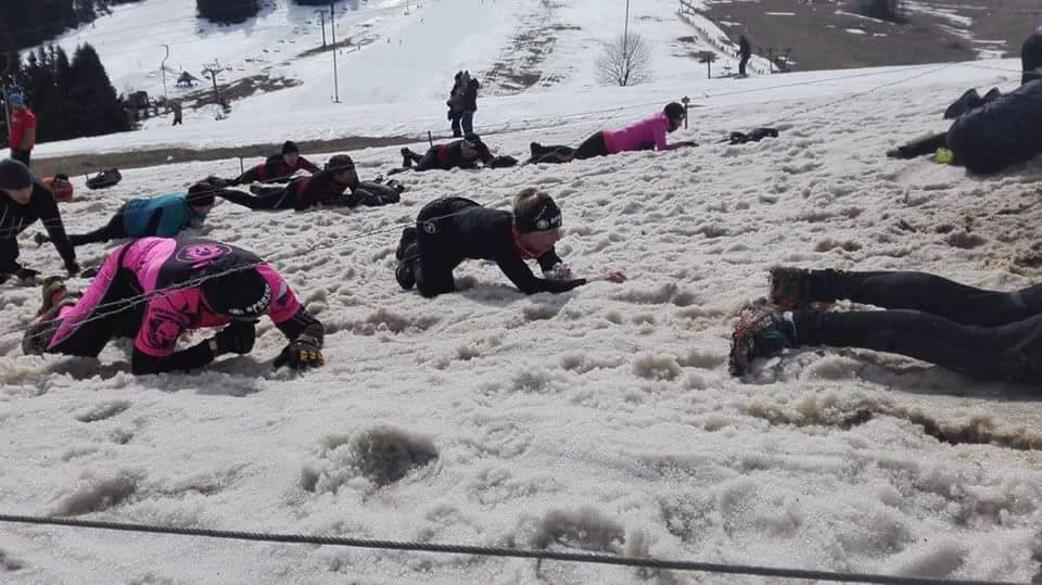 Marcelka na zimnom Spartan Race Sprint v roku 2015.